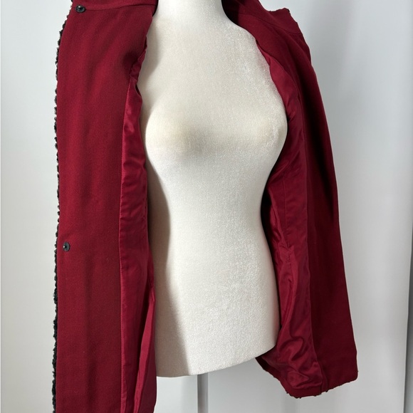 Vintage Women’s Ralph Lauren 90s Runway Jacket Wool Fur Military Officer Coat 8 - Picture 6 of 14